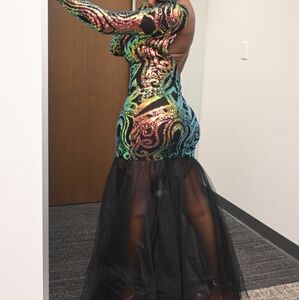 Open Back Evening Dress